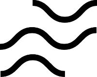 Ein einfaches Fahrrad-Symbol in Schwarz auf weißem Hintergrund.