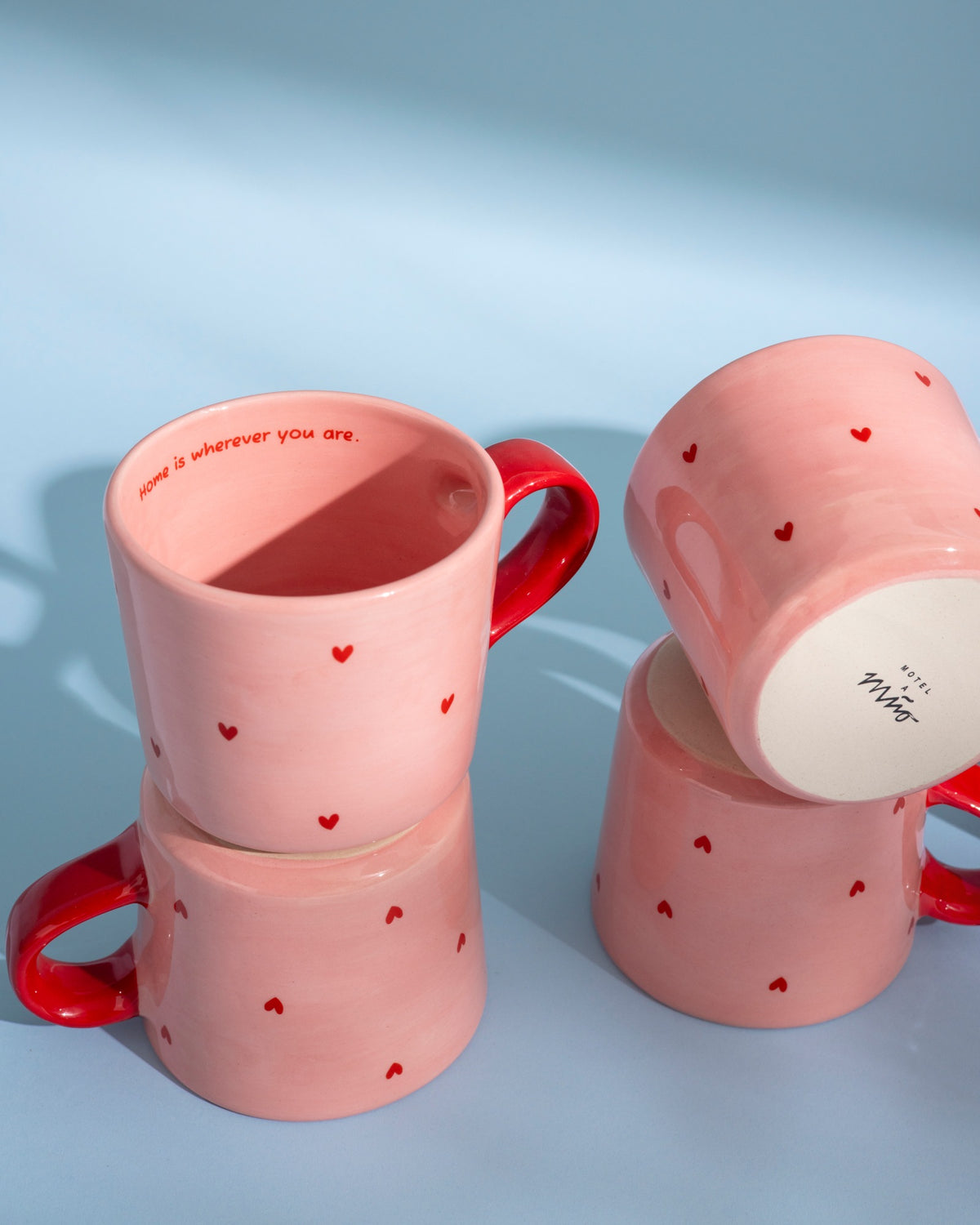 Lira Tasse groß Home rosa rot
