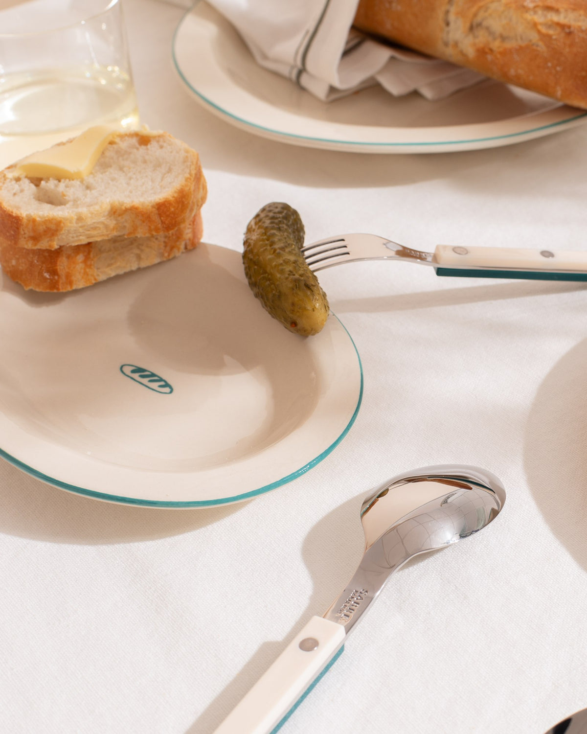 MaM x Sabre Paris - Cutlery Set of 5 dark green off-white