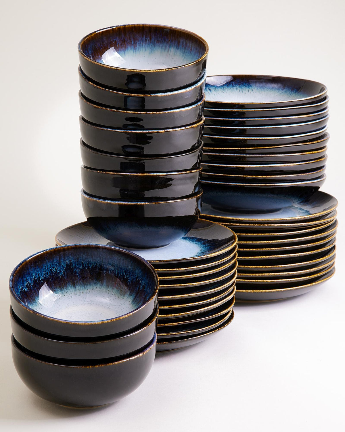 Alcachofra - Set di stoviglie blu scuro 40 pezzi