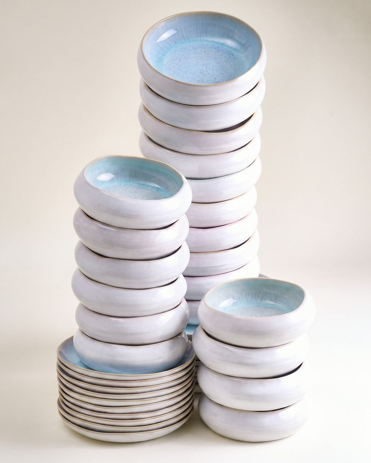 MaM x aripastaclub - Set di stoviglie organico azzurro 40 pezzi