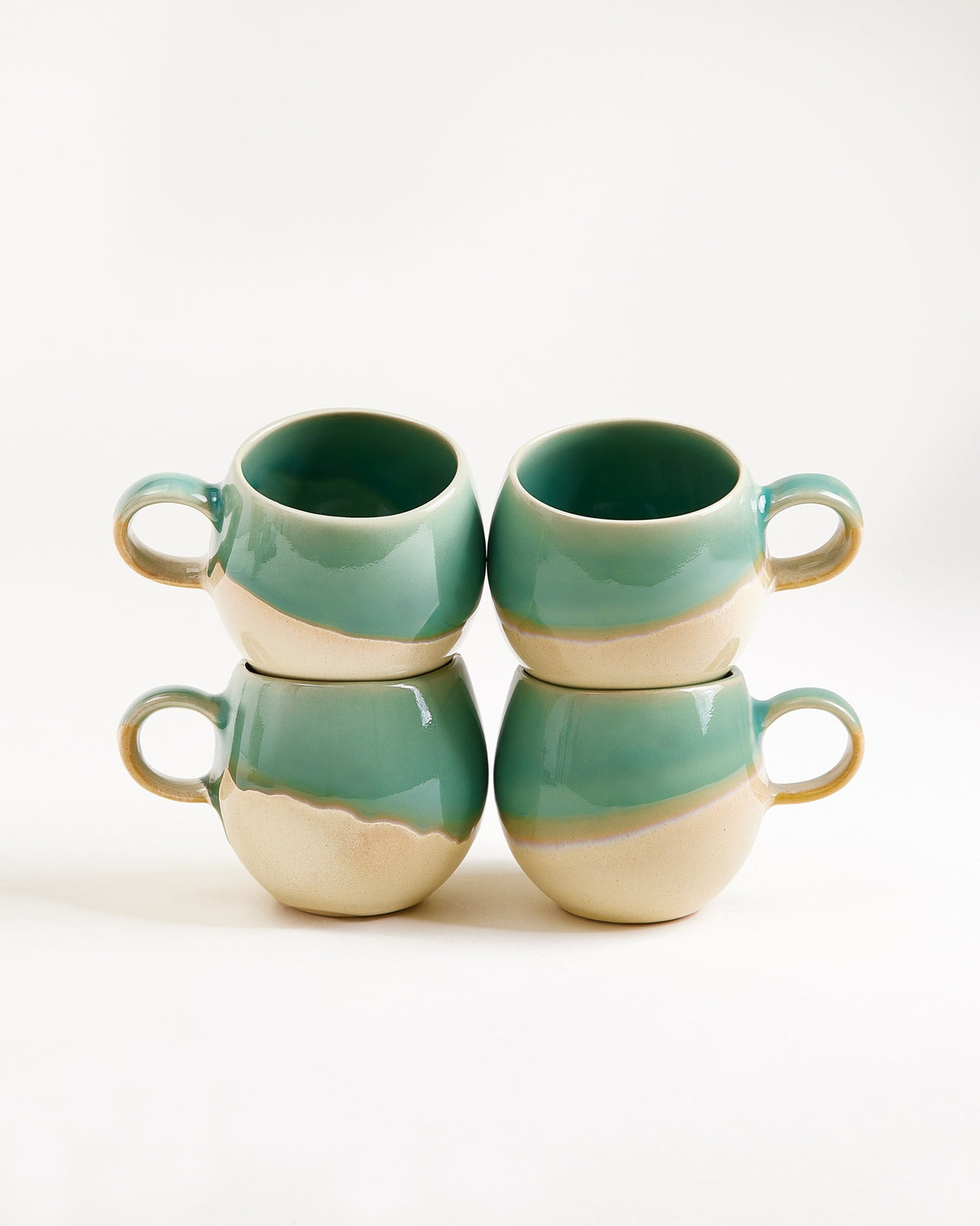 Bica Tasse klein hellgrün sand 4er-Set