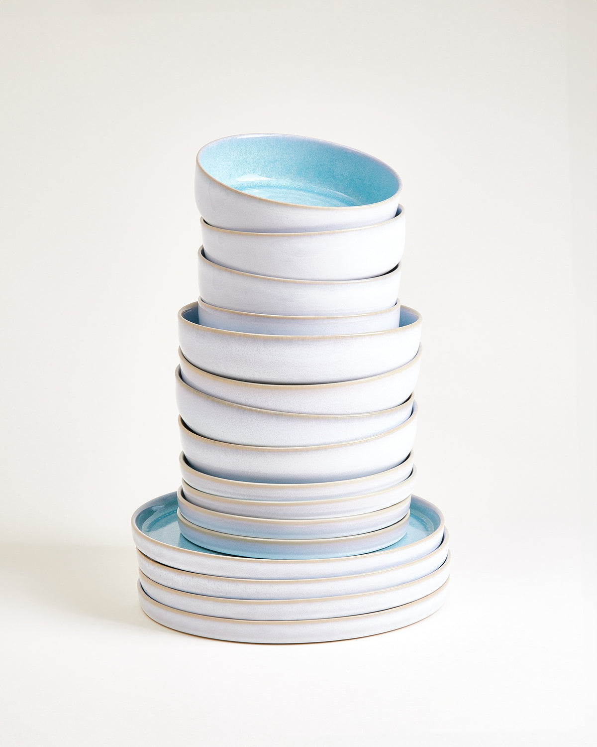 Cordoama - Set di stoviglie moderno aqua 16 pezzi