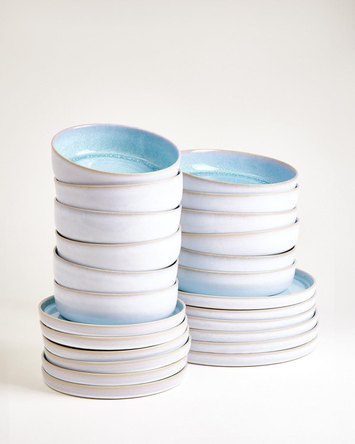 Cordoama - Set di stoviglie moderno aqua 24 pezzi