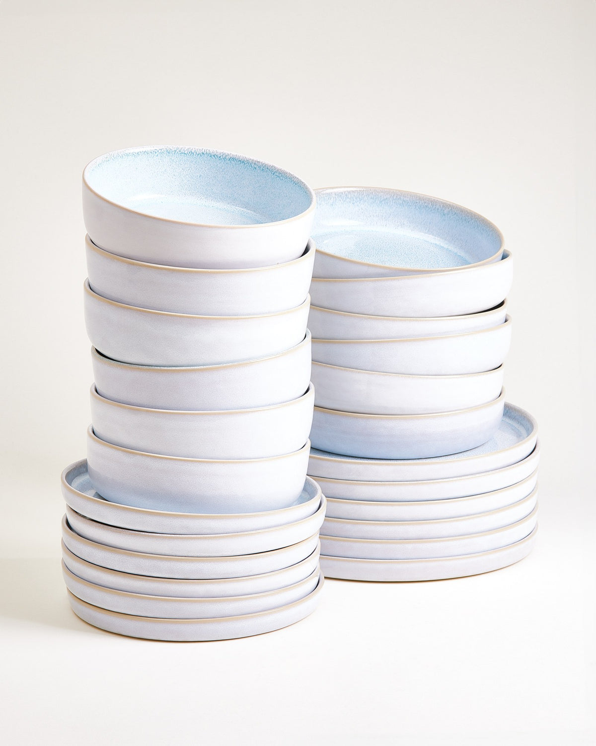Cordoama - Set di stoviglie moderno azzurro 24 pezzi