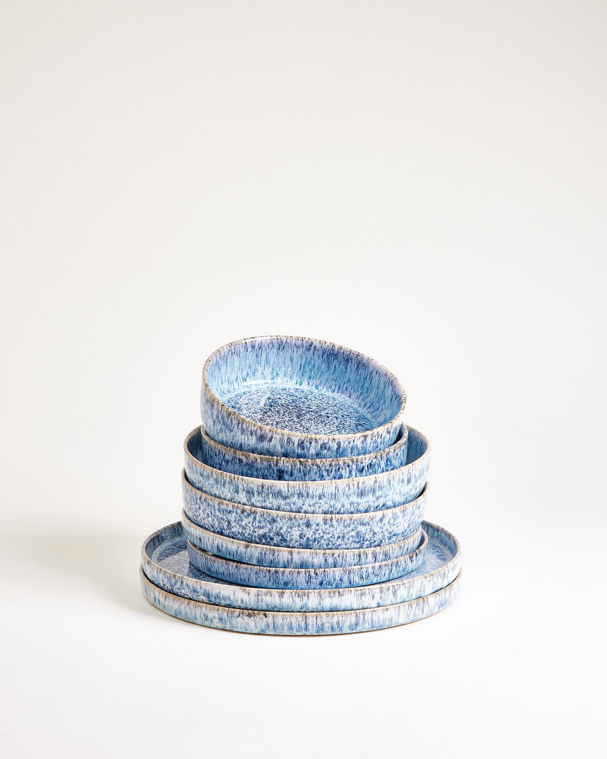 Cordoama - Set di stoviglie moderno blu 8 pezzi