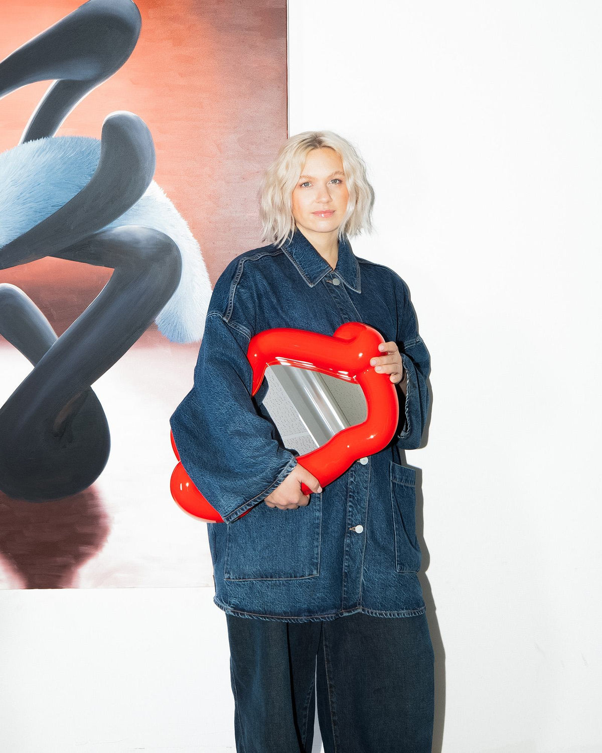 MaM x Ju Schnee Spiegel rot