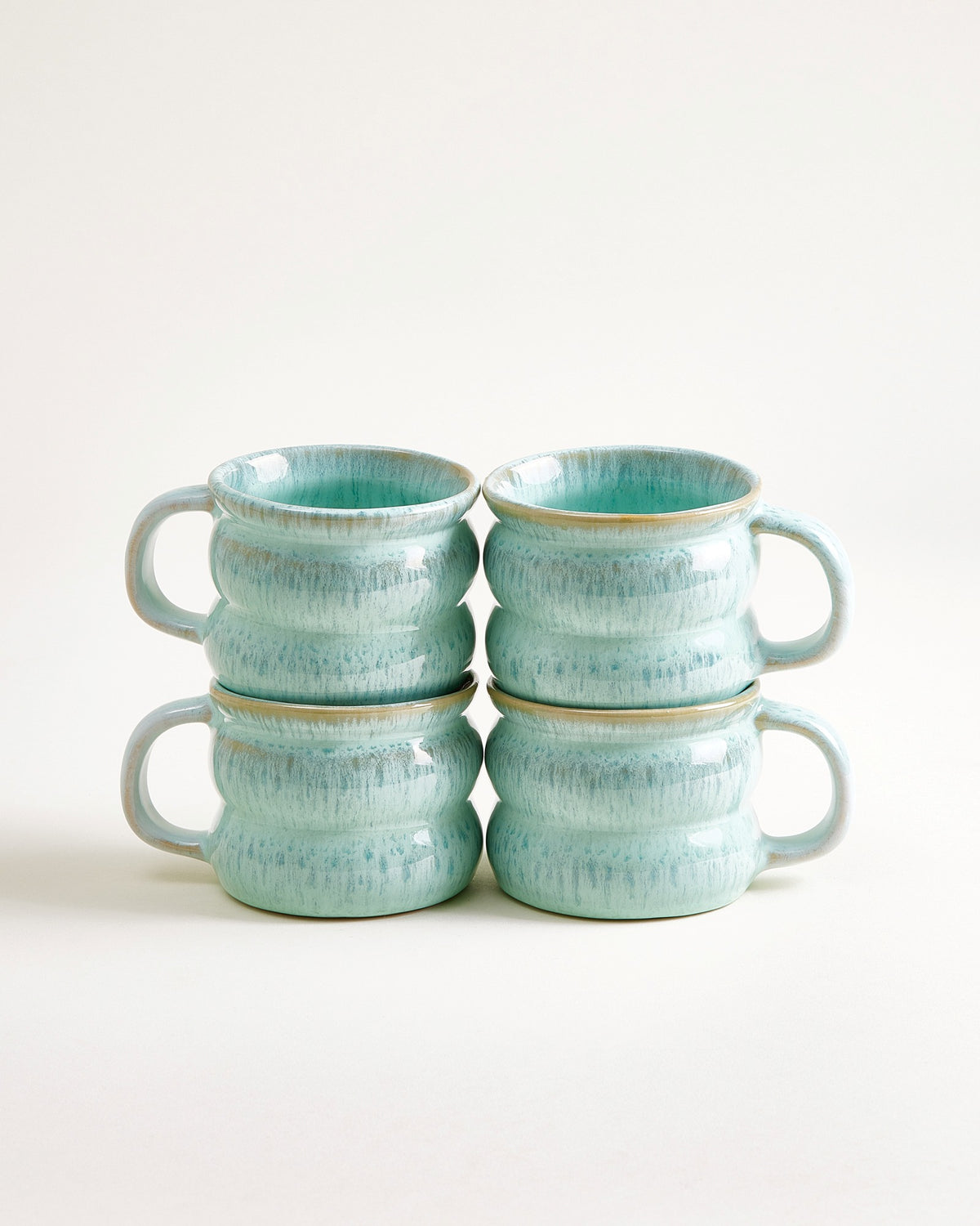 Ombra - Tazza piccola Bubble verde menta Set da 4