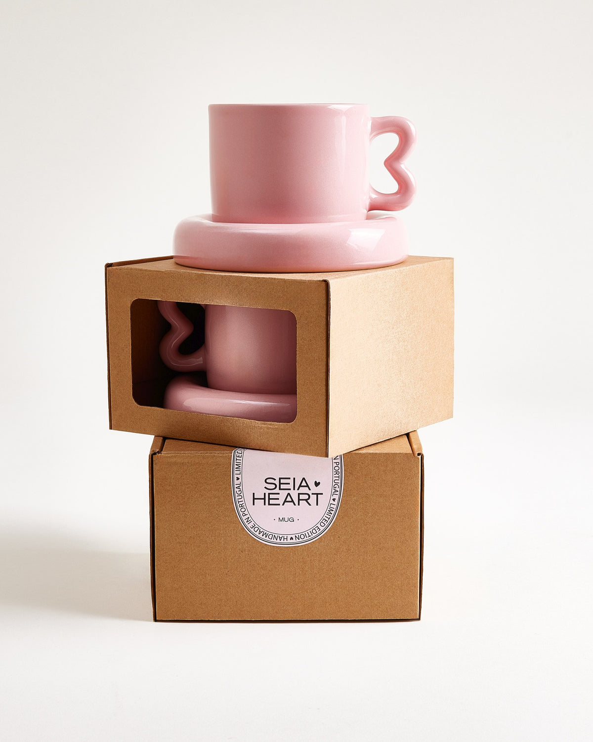 Seia - Gift set Heart pink burgundy 5 pieces