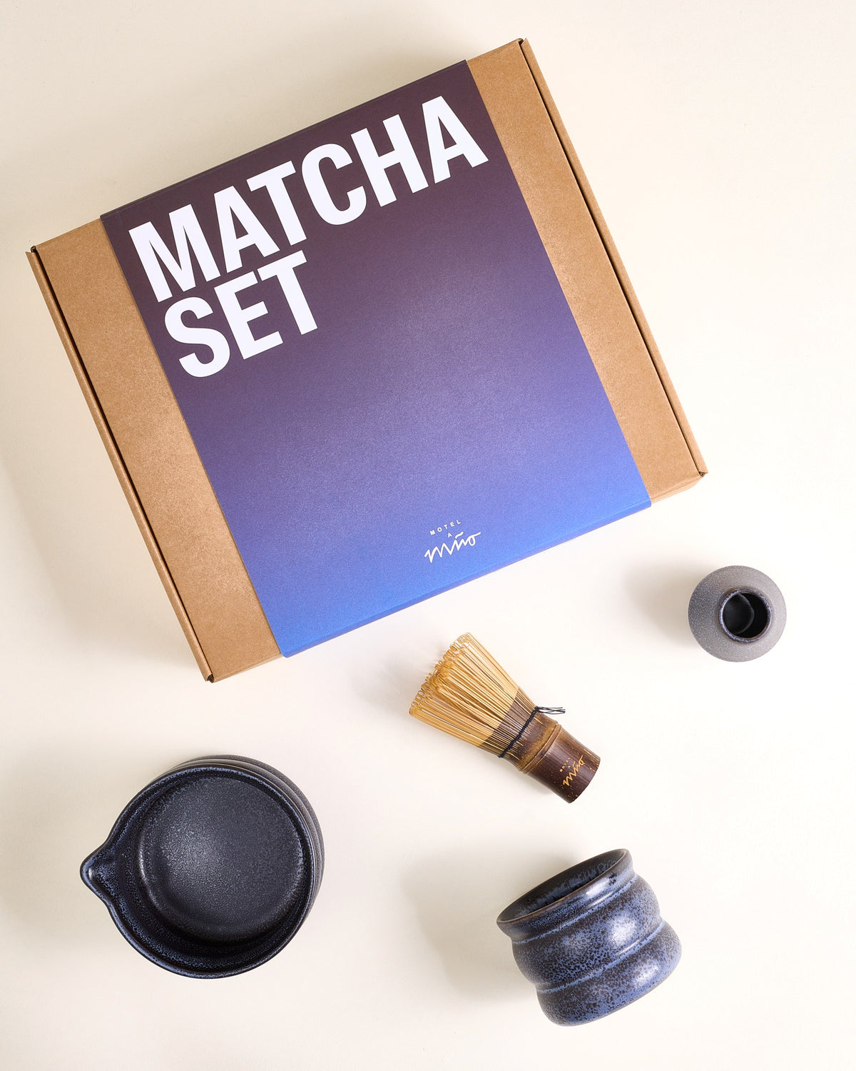 Turmalina Matcha-Set bubble 4-teilig schwarz