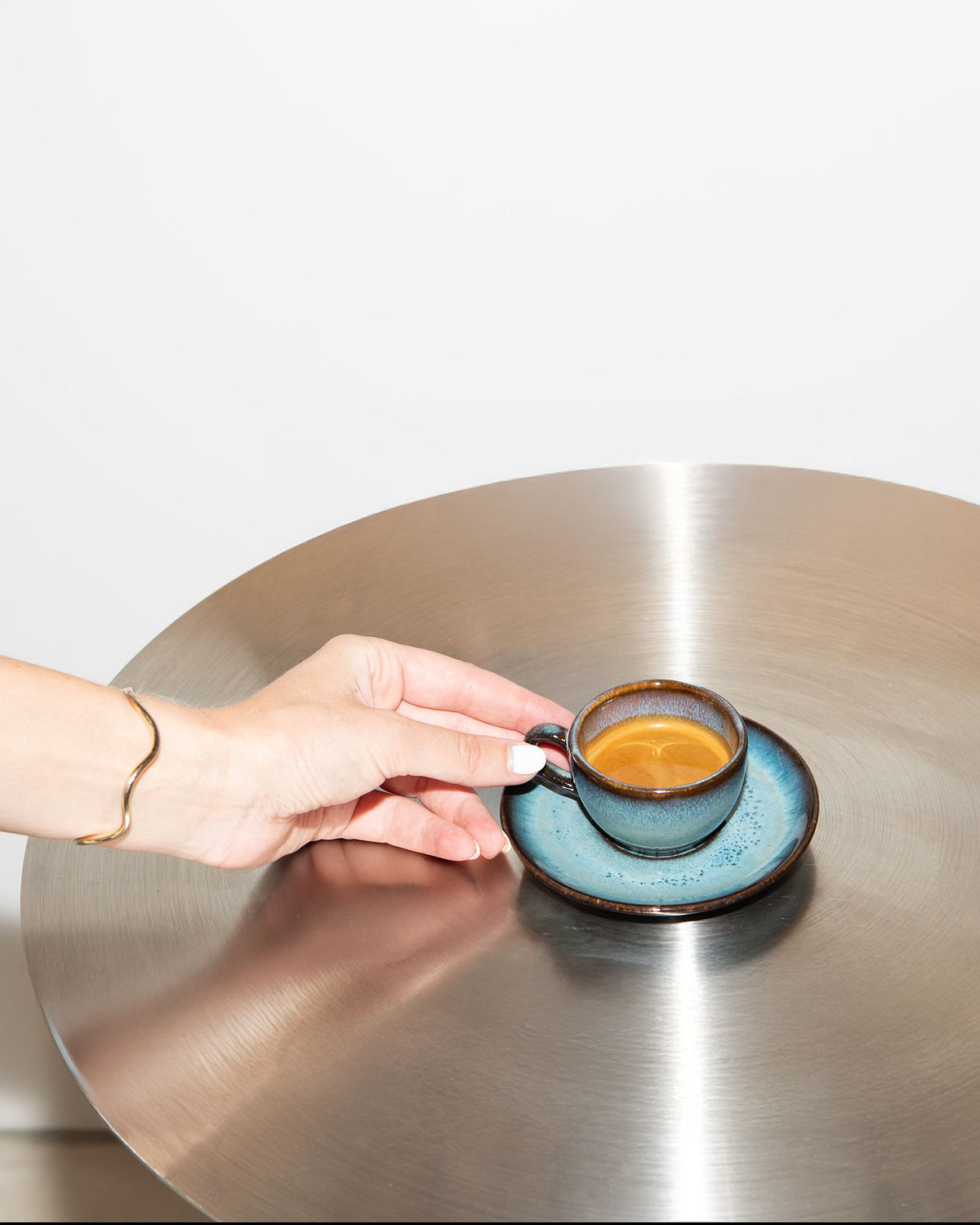 Madeira Espressotasse & Espressountertasse classic grünblau