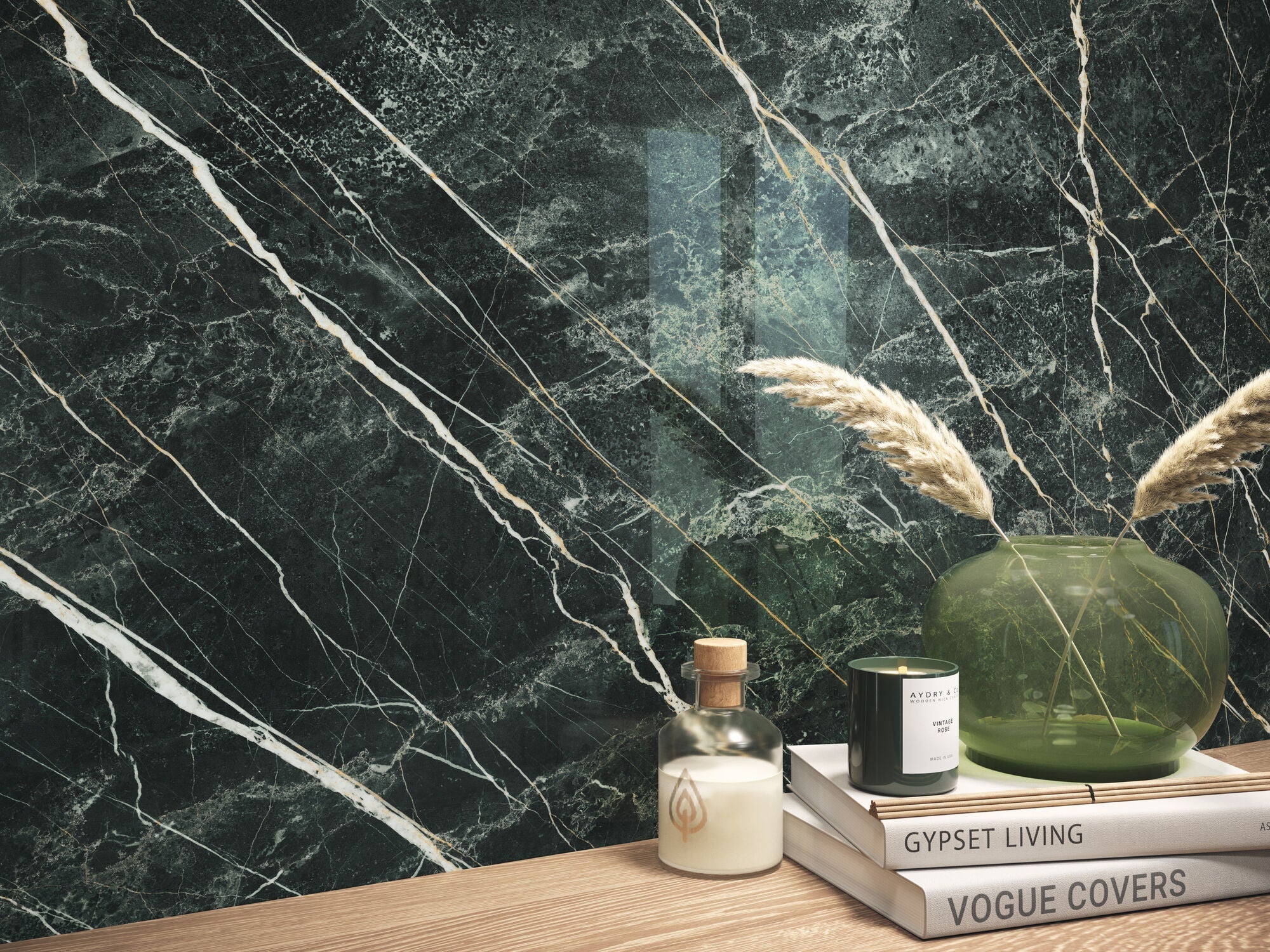Elegant Marble Green Rect. 60x60 CM Klinker - Trendi Kakel - KakelExpress