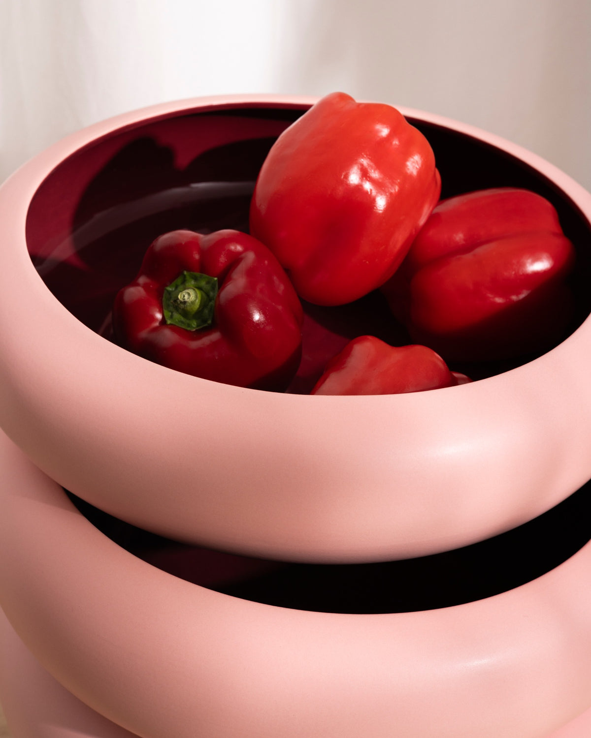 Alva - Fruttiera rosa e bordeaux