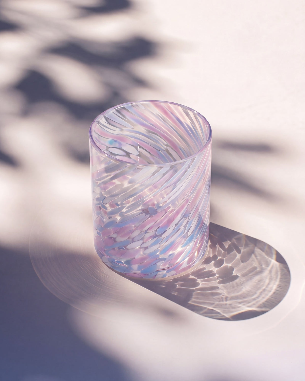 Joia - Grand verre drops bleu violet