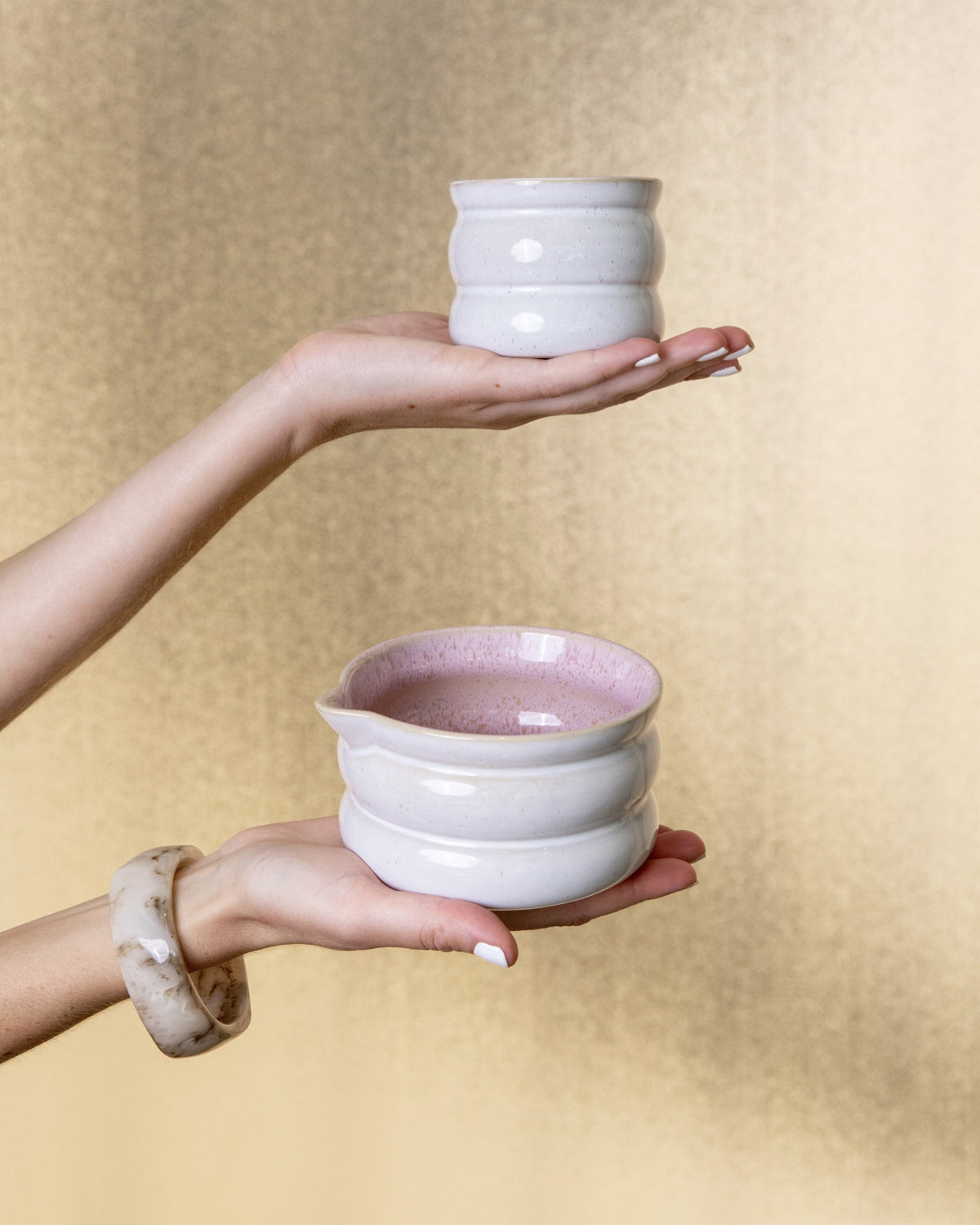 Areia Matcha Schale bubble rosé
