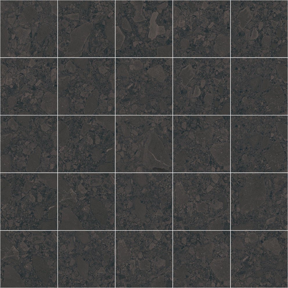 Color Black Terrazzo Matt Rect. 60x60 CM Klinker - Trendi Kakel - KakelExpress