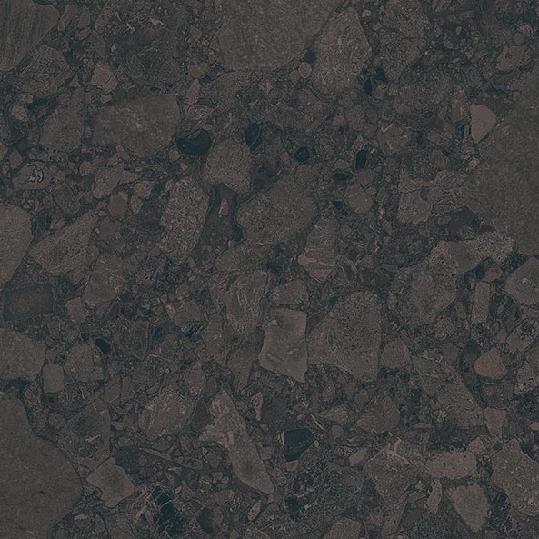 Color Black Terrazzo Matt Rect. 60x60 CM Klinker - Trendi Kakel - KakelExpress