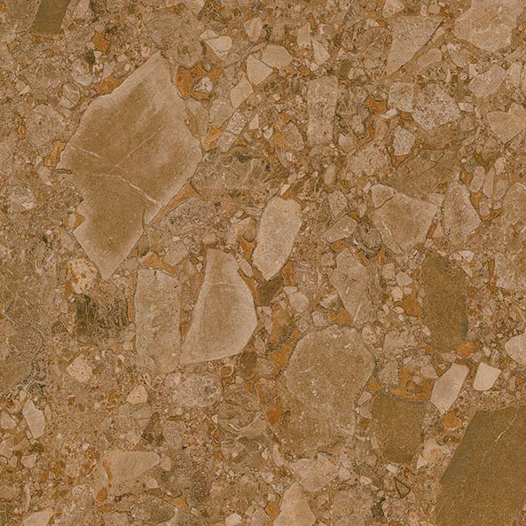 Color Brown Terrazzo Matt Rect. 60x60 CM Klinker - Trendi Kakel - KakelExpress