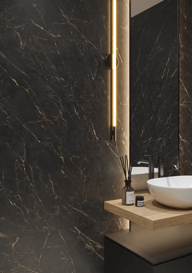 Deluxe Marble Black Matt Rect. 60x60 CM Klinker - Trendi Kakel - KakelExpress