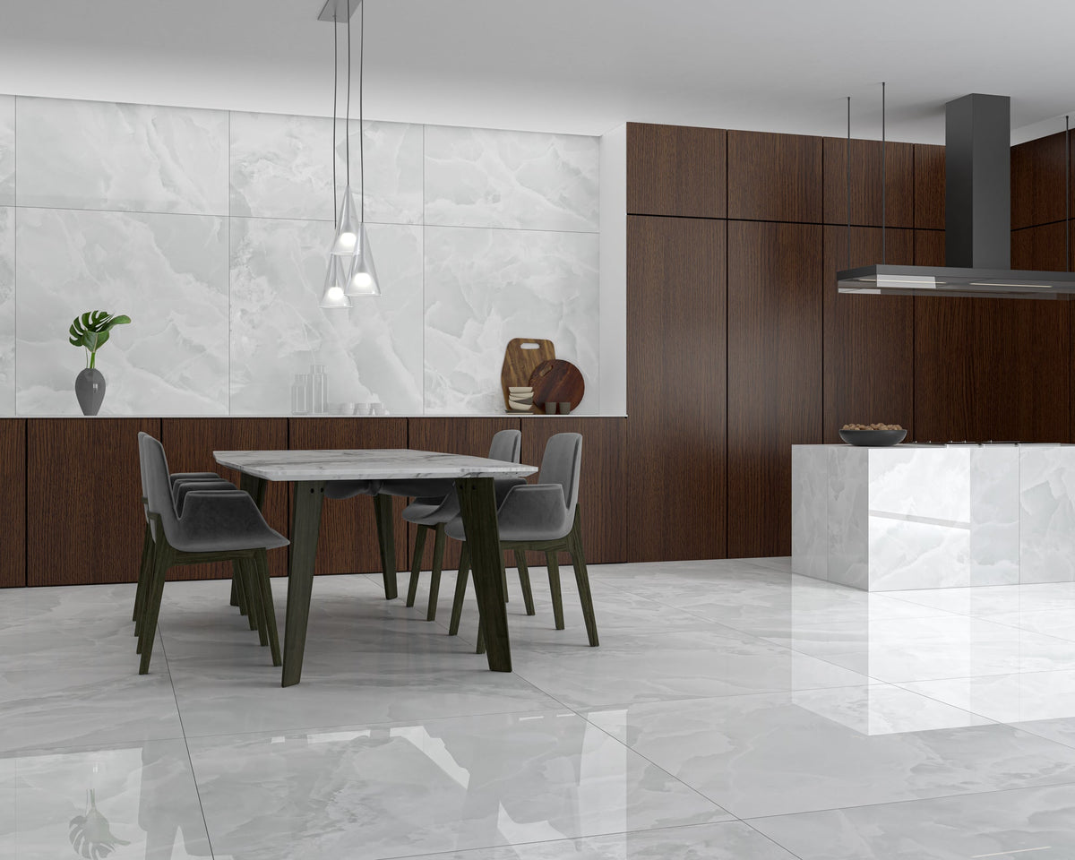 Granada Lux White 60x120 CM Blank Klinker - Trendi Kakel - KakelExpress
