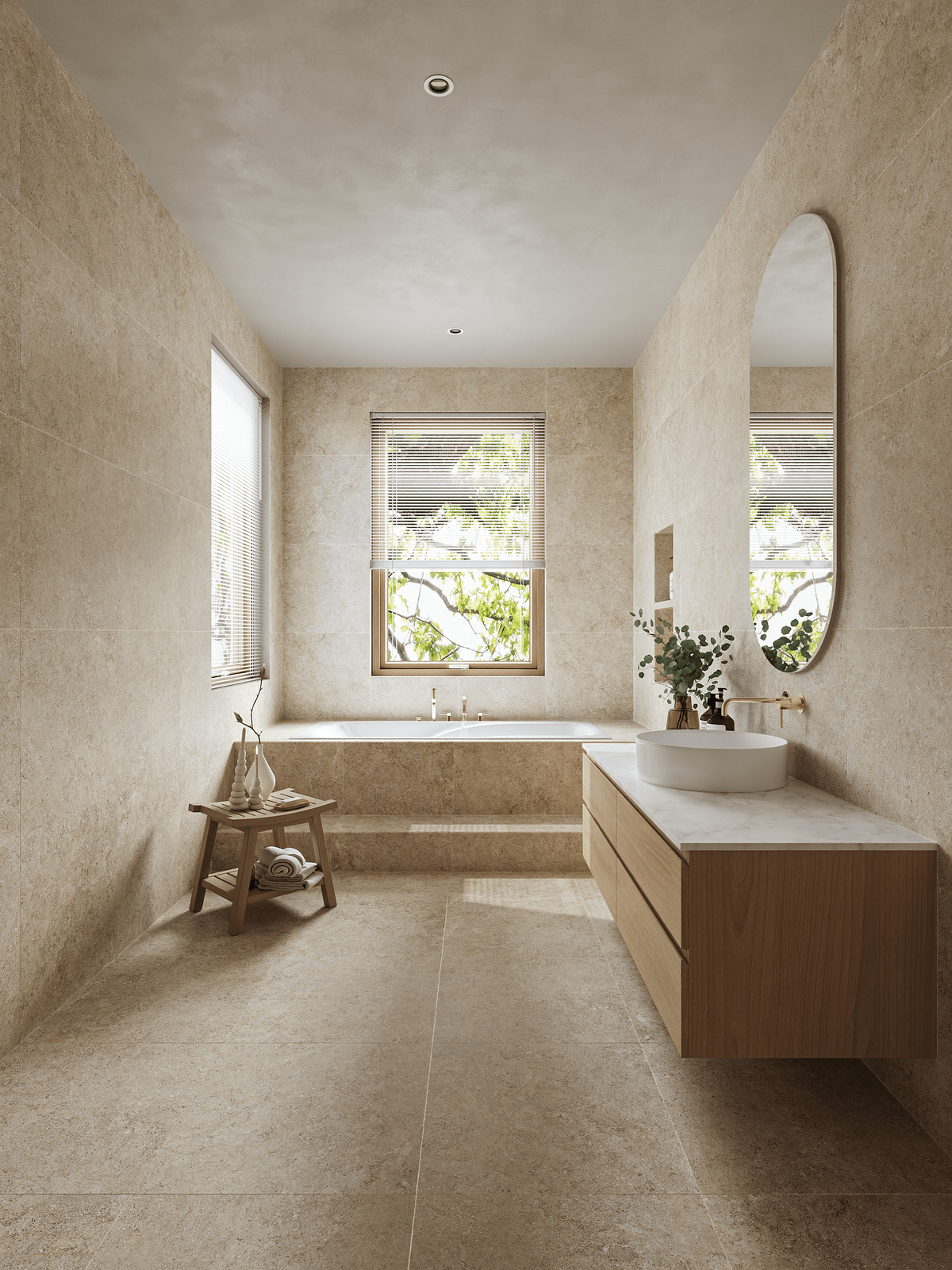 Gute Kalksten Beige 60x60 CM Klinker - Trendi Kakel - KakelExpress
