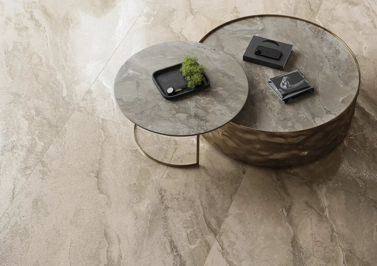 Madrid Marble Taupe Rect. 60x60 CM Klinker - Trendi Kakel - KakelExpress