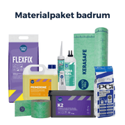 Materialpaket för tätskikt & plattsättning till badrum 7 kvm Kiilto - Kiilto - KakelExpress