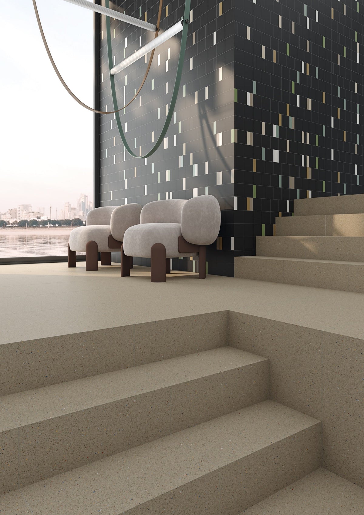 Micra Terrazzo Natur Matt Rect. 60x60 CM Klinker - Trendi Kakel - KakelExpress