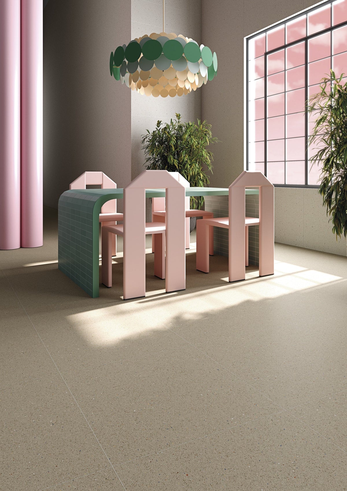 Micra Terrazzo Natur Matt Rect. 60x60 CM Klinker - Trendi Kakel - KakelExpress