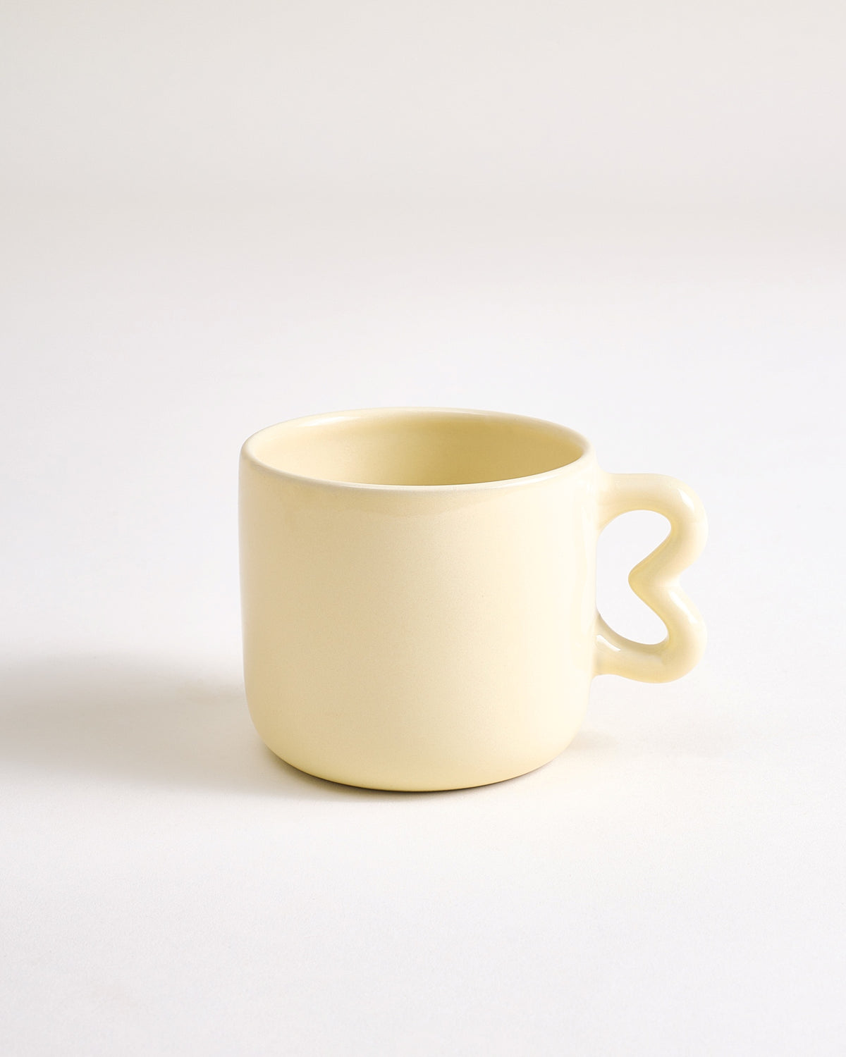 Seia - Tazza e piattino cuore giallo