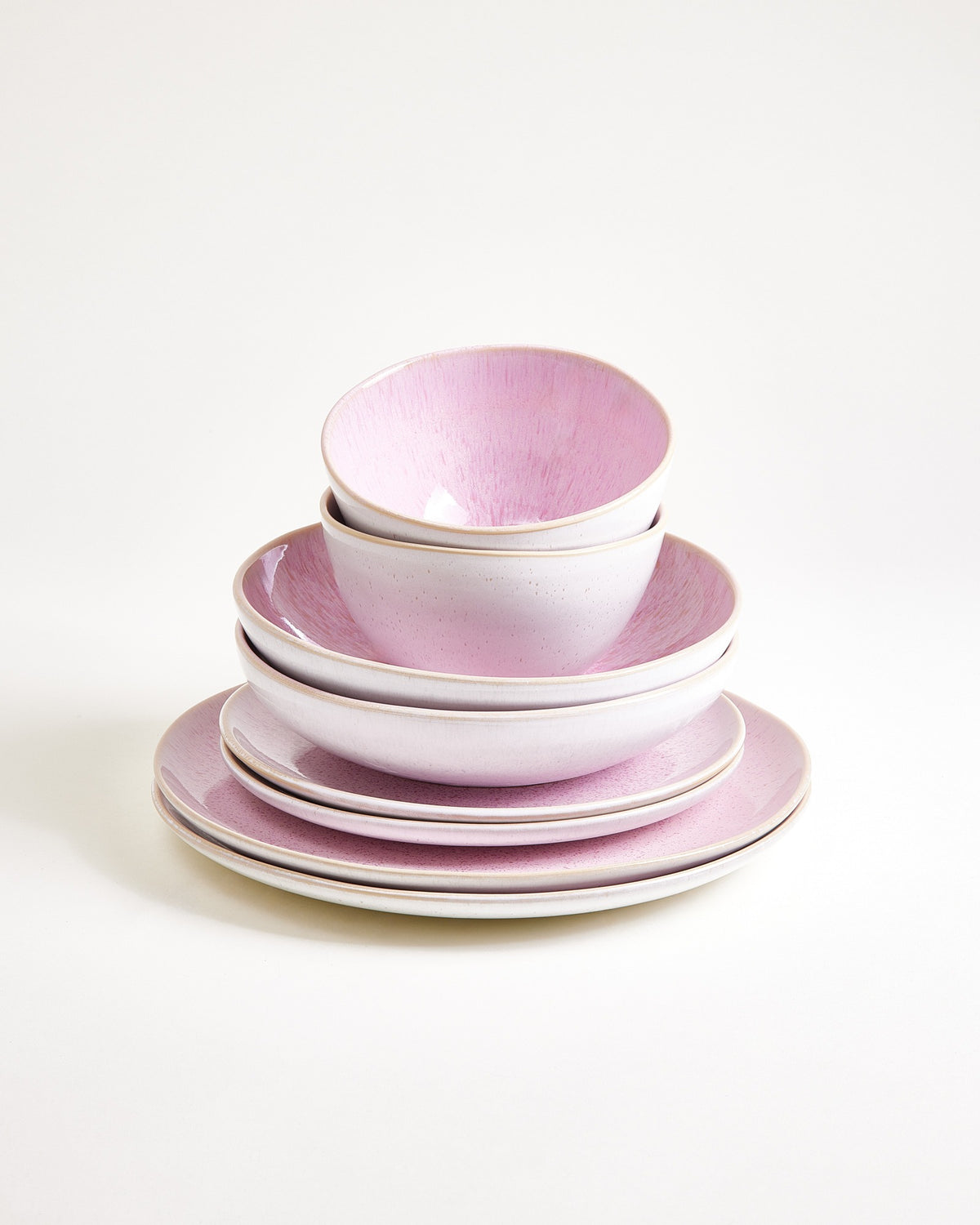 Areia - Set di stoviglie classico rosa 8 pezzi
