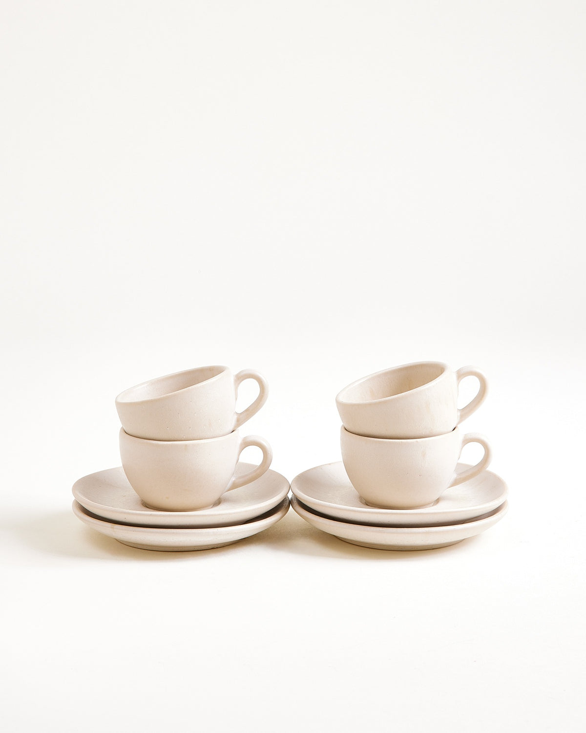 Sintra - Espresso mug & Espresso saucer classic sand Set of 4