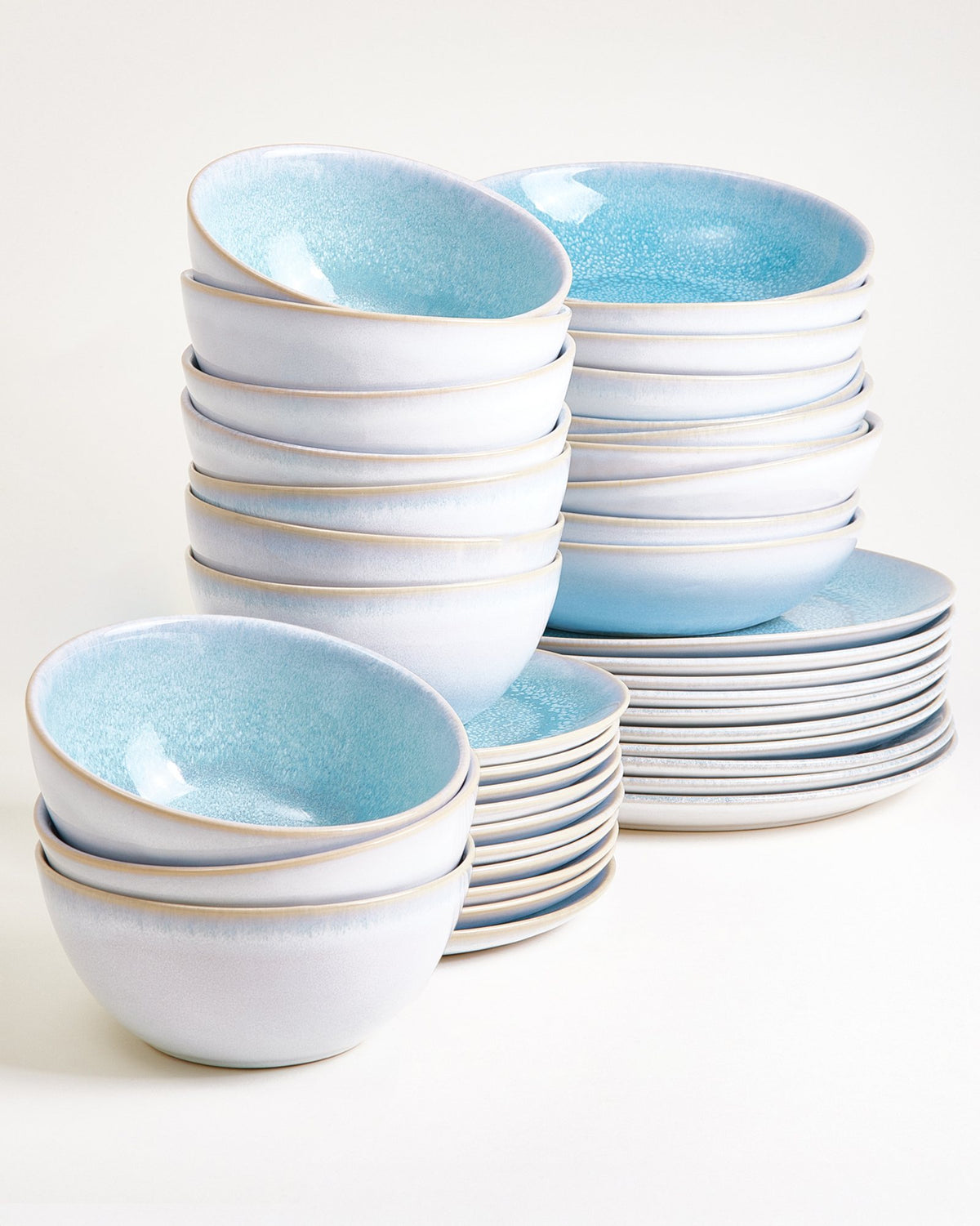 Cordoama - Set di stoviglie classico aqua 40 pezzi
