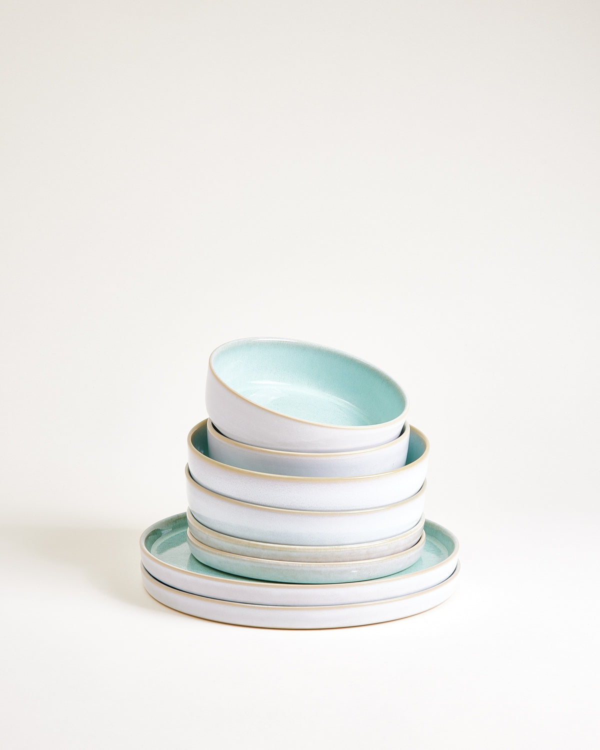 Cordoama Geschirr-Set modern mint 8-teilig