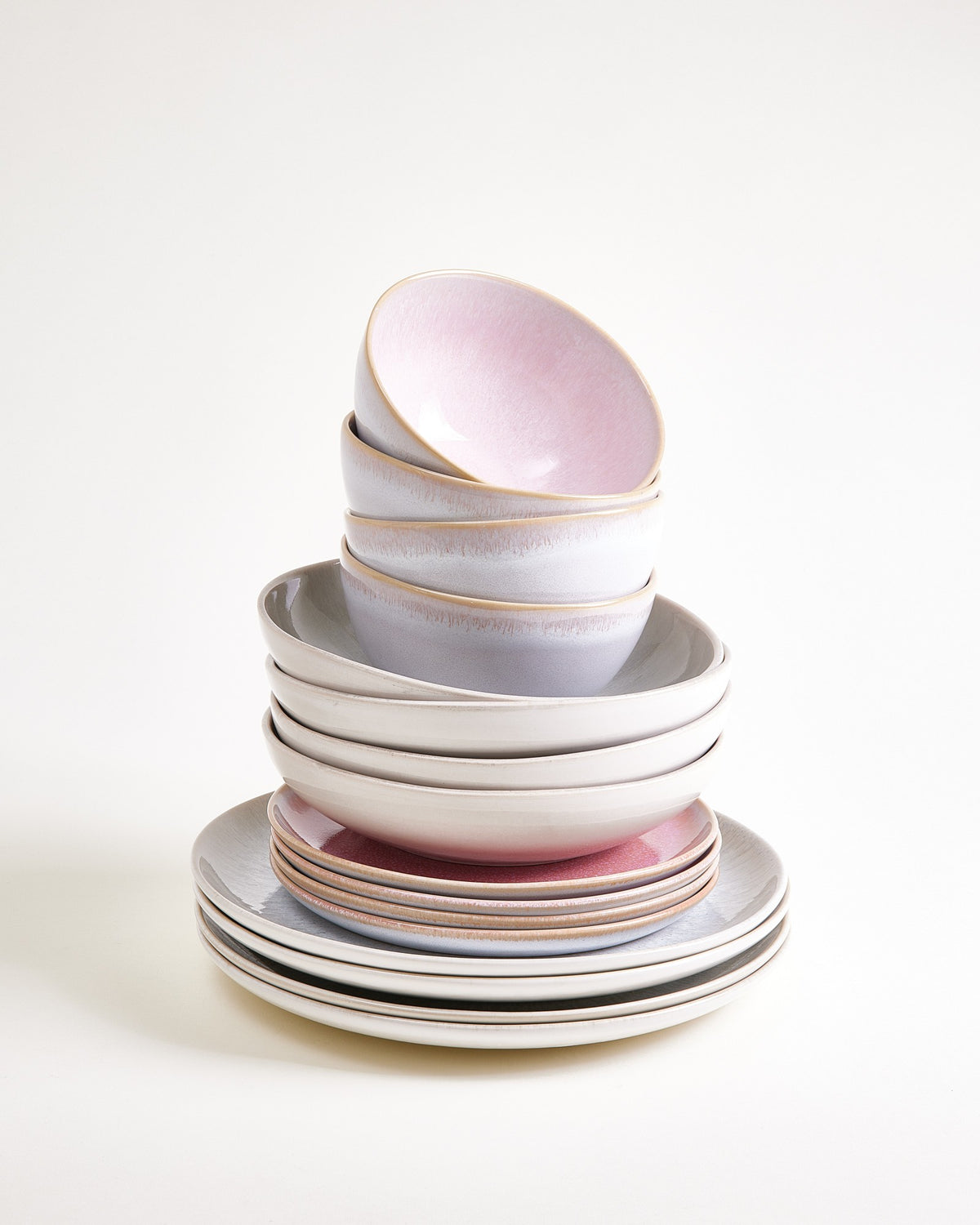 Tableware set Endless Summer gray rosé 16 pieces