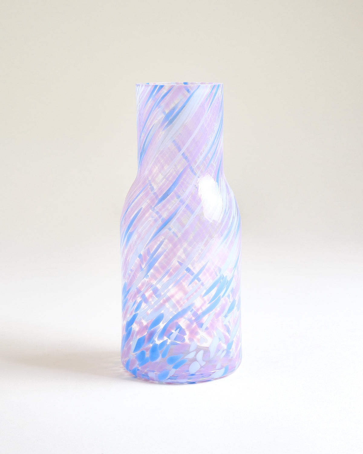Joia Glaskaraffe drops blau lila