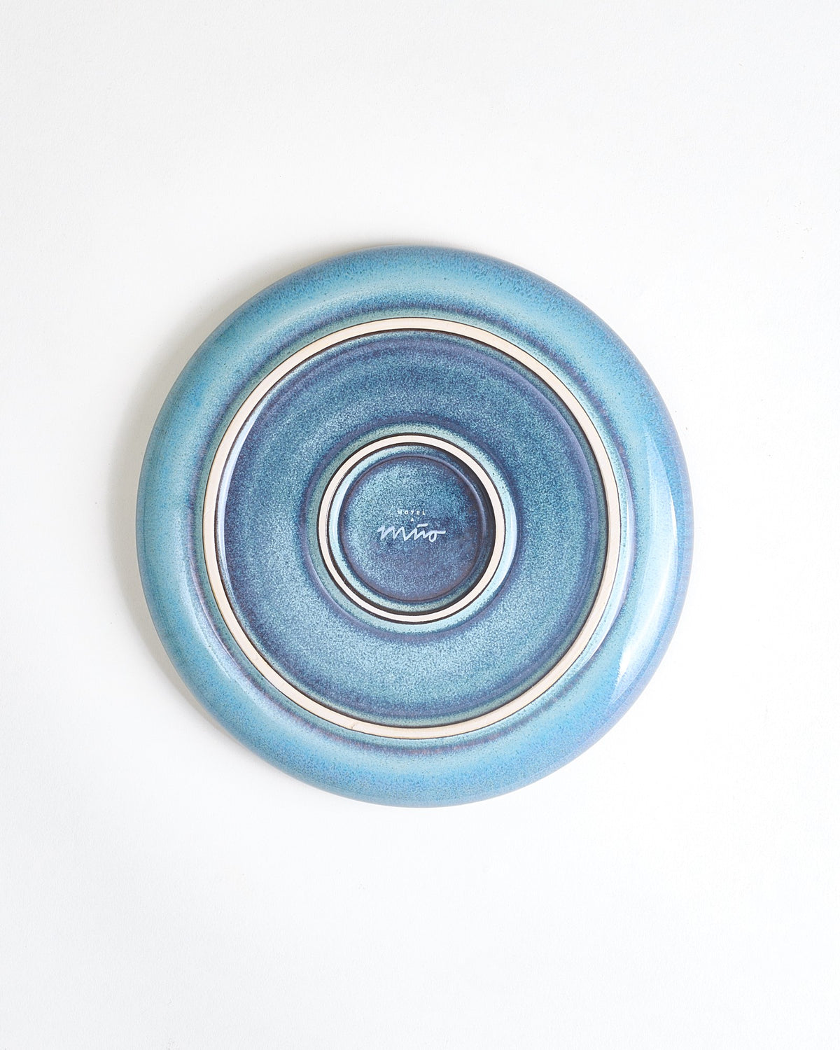 Madeira - Large plate modern green-blue
