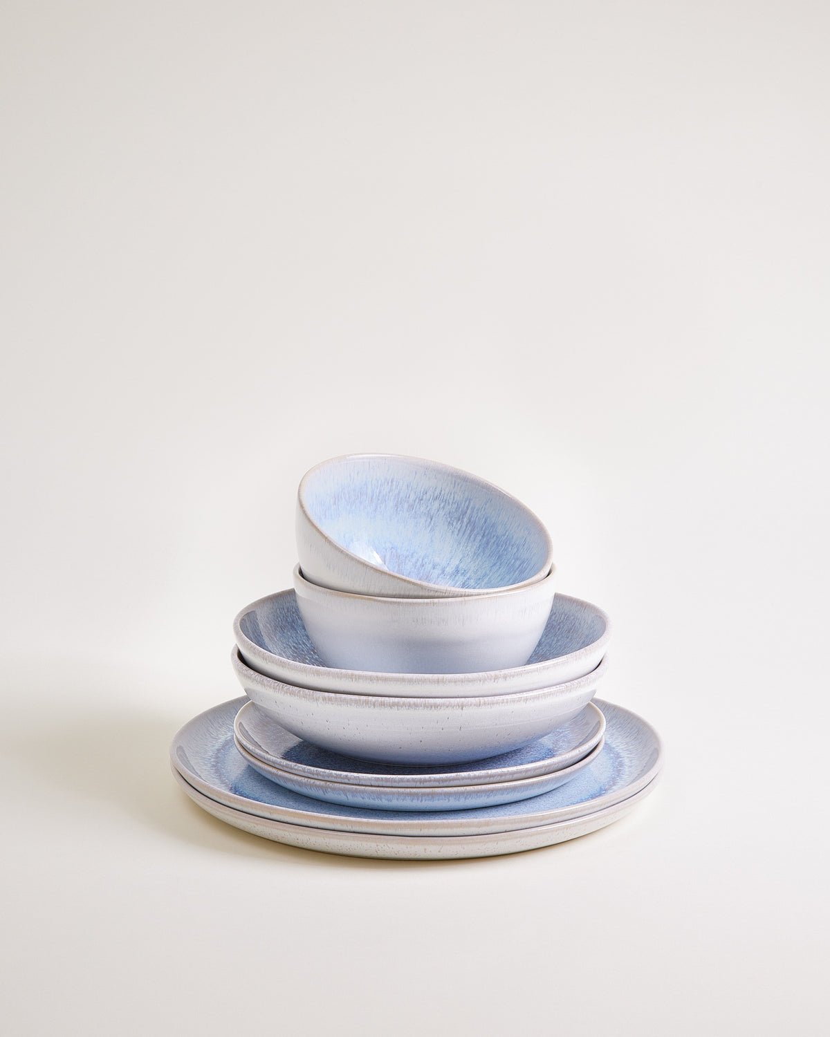 Melides - Set di stoviglie blu pietra 8 pezzi