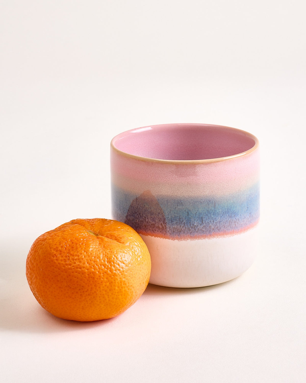 Nódoa - Large cup dipped pink green Set of 4