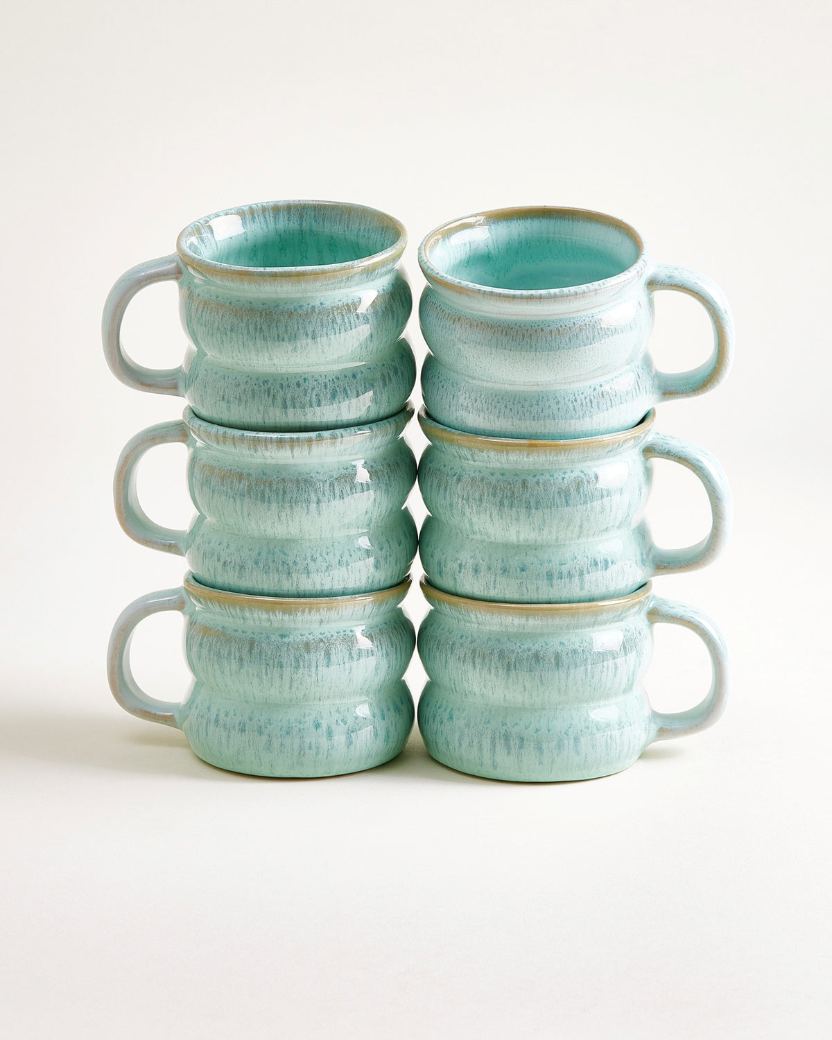 Ombra - Tazza piccola Bubble verde menta Set da 6
