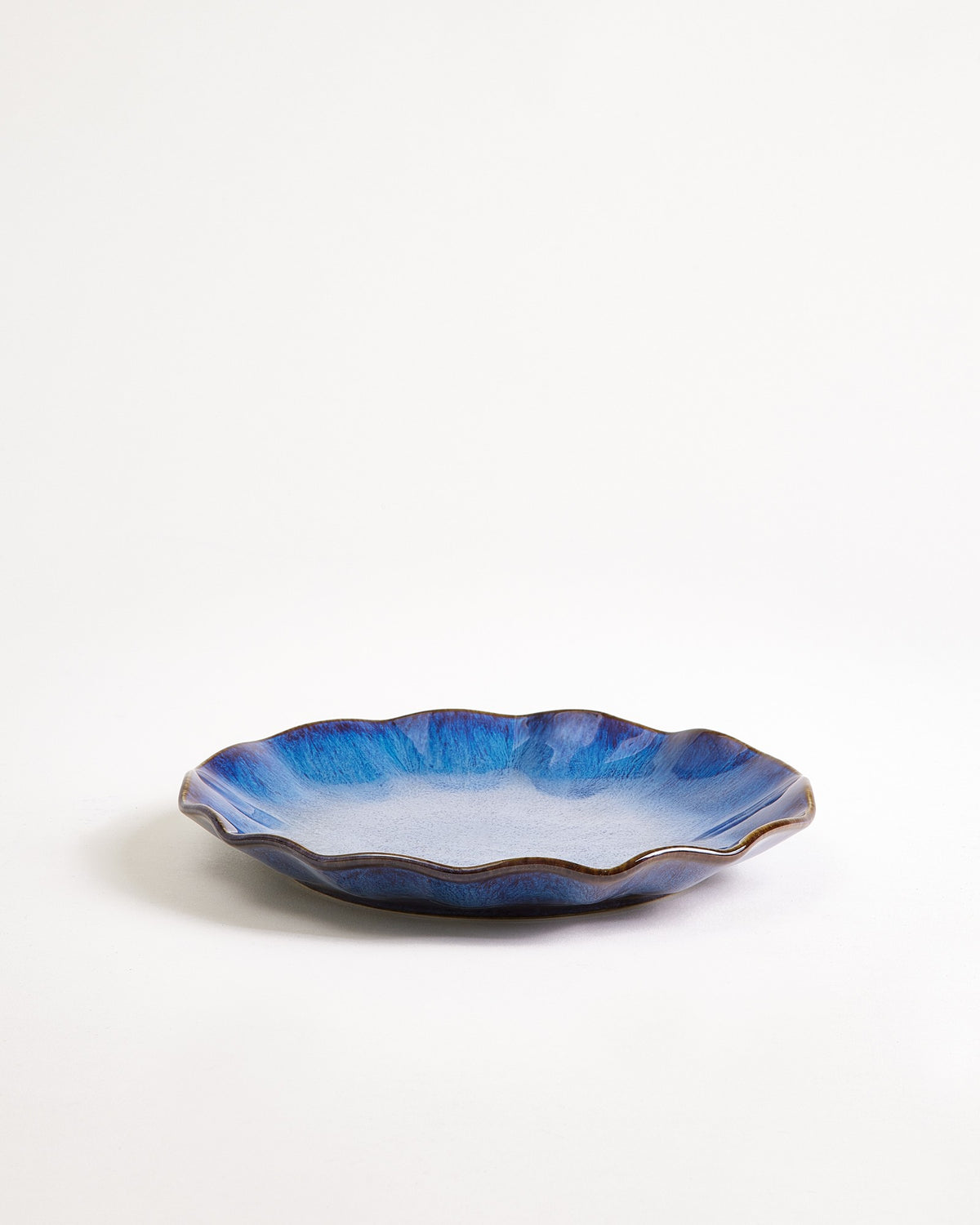 Pérola Teller klein shell dunkelblau