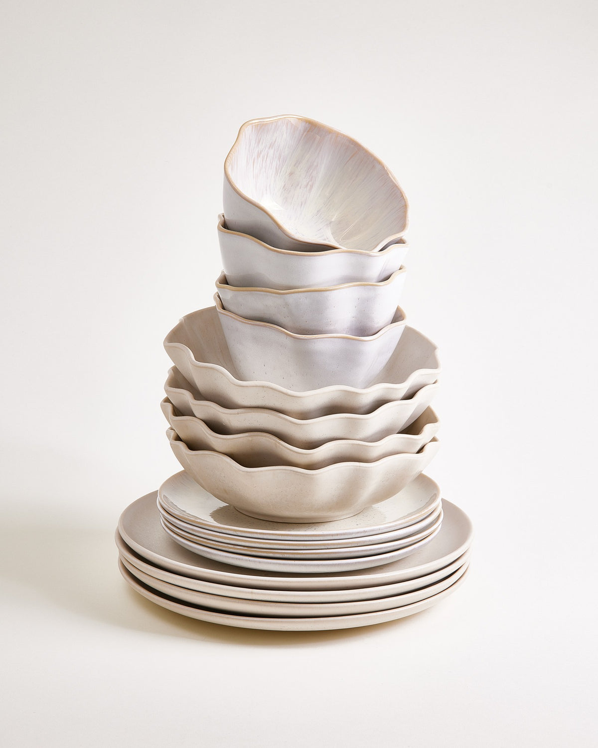 Set di stoviglie Sand Dreams sabbia 16 pezzi