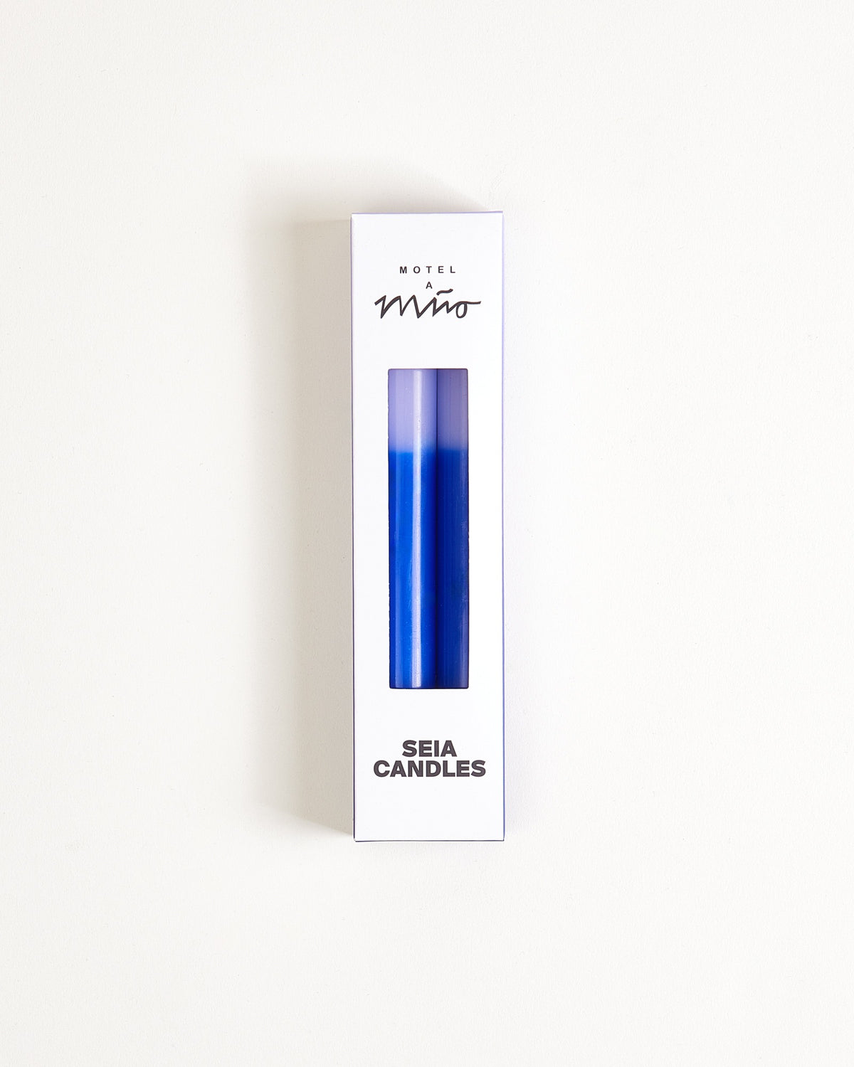 Seia - Taper candle Set of 2 blue purple