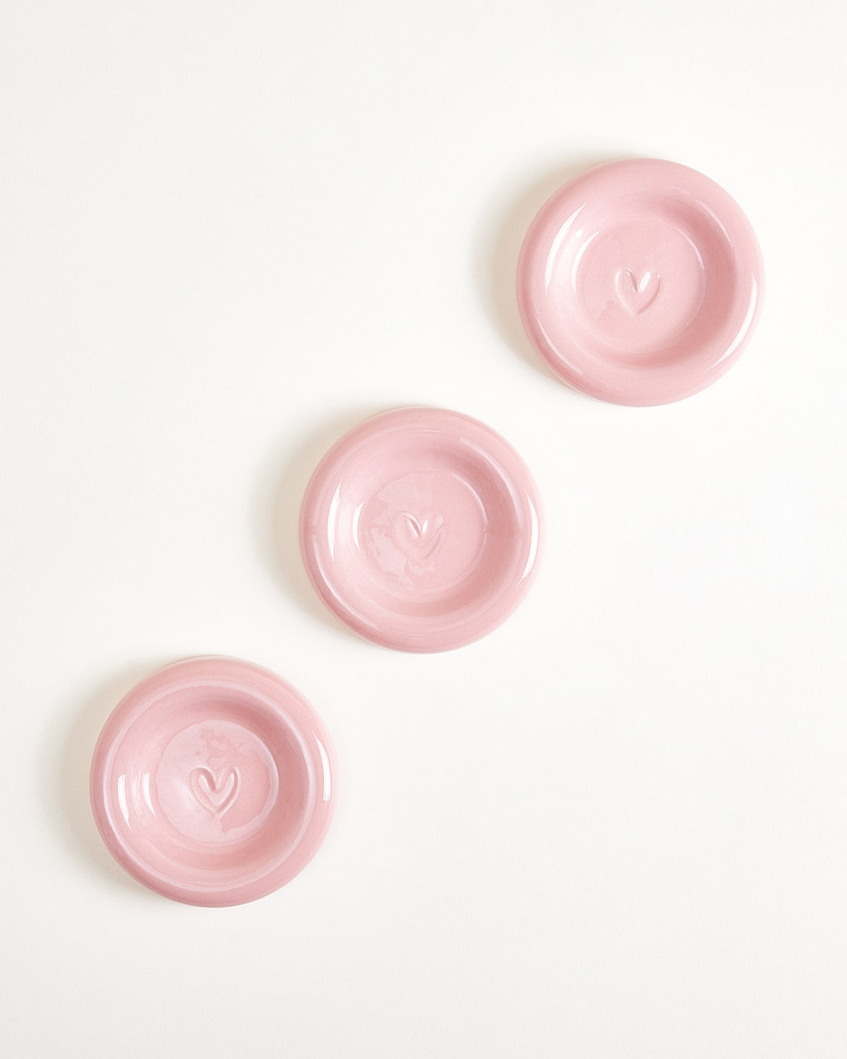 Seia - Tazza e piattino cuore rosa