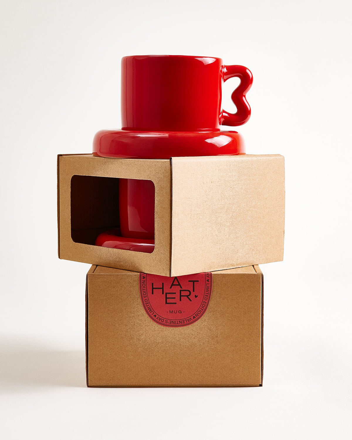 Seia Tasse & Untertasse Herz rot