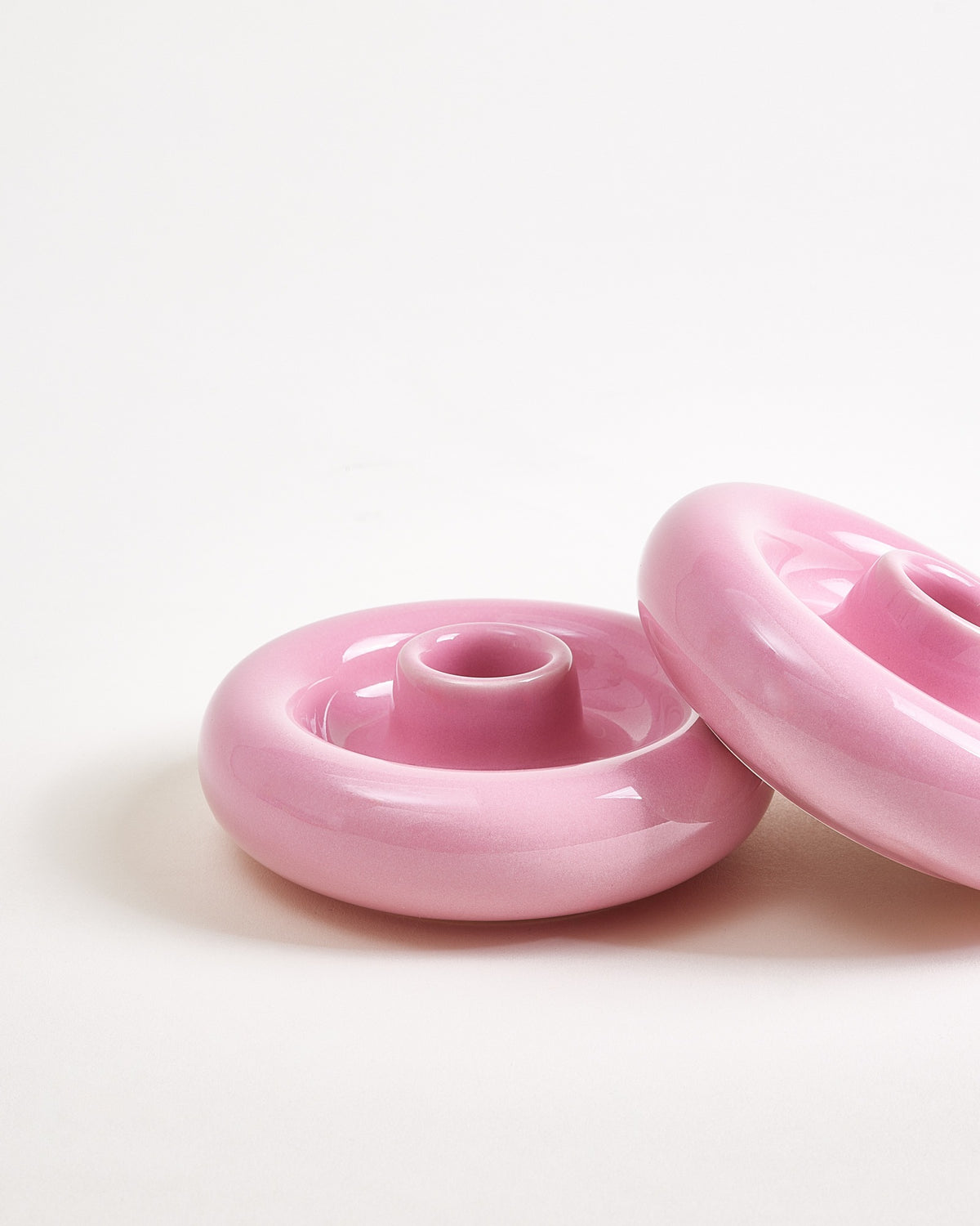 Seia - Large candlestick pink