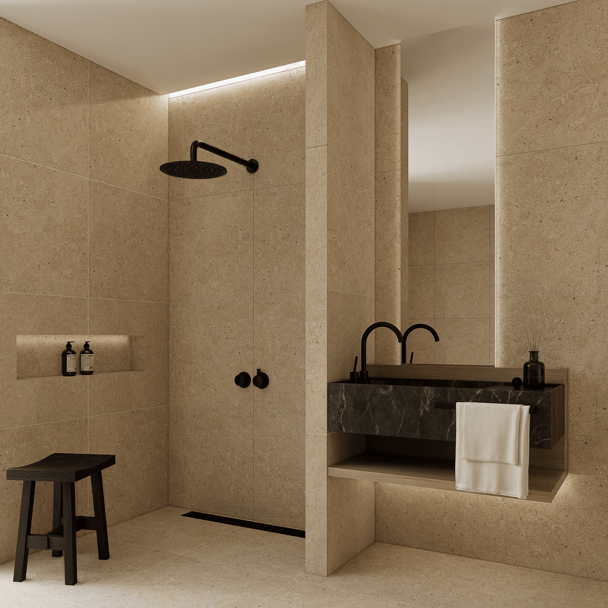 Norr Kalk Natural Matt Rect. 30x60 CM Klinker - Trendi Kakel - KakelExpress