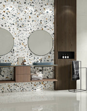 Terrazzo Stone White Matt Rect. 60X120 CM Klinker - Trendi Kakel - KakelExpress