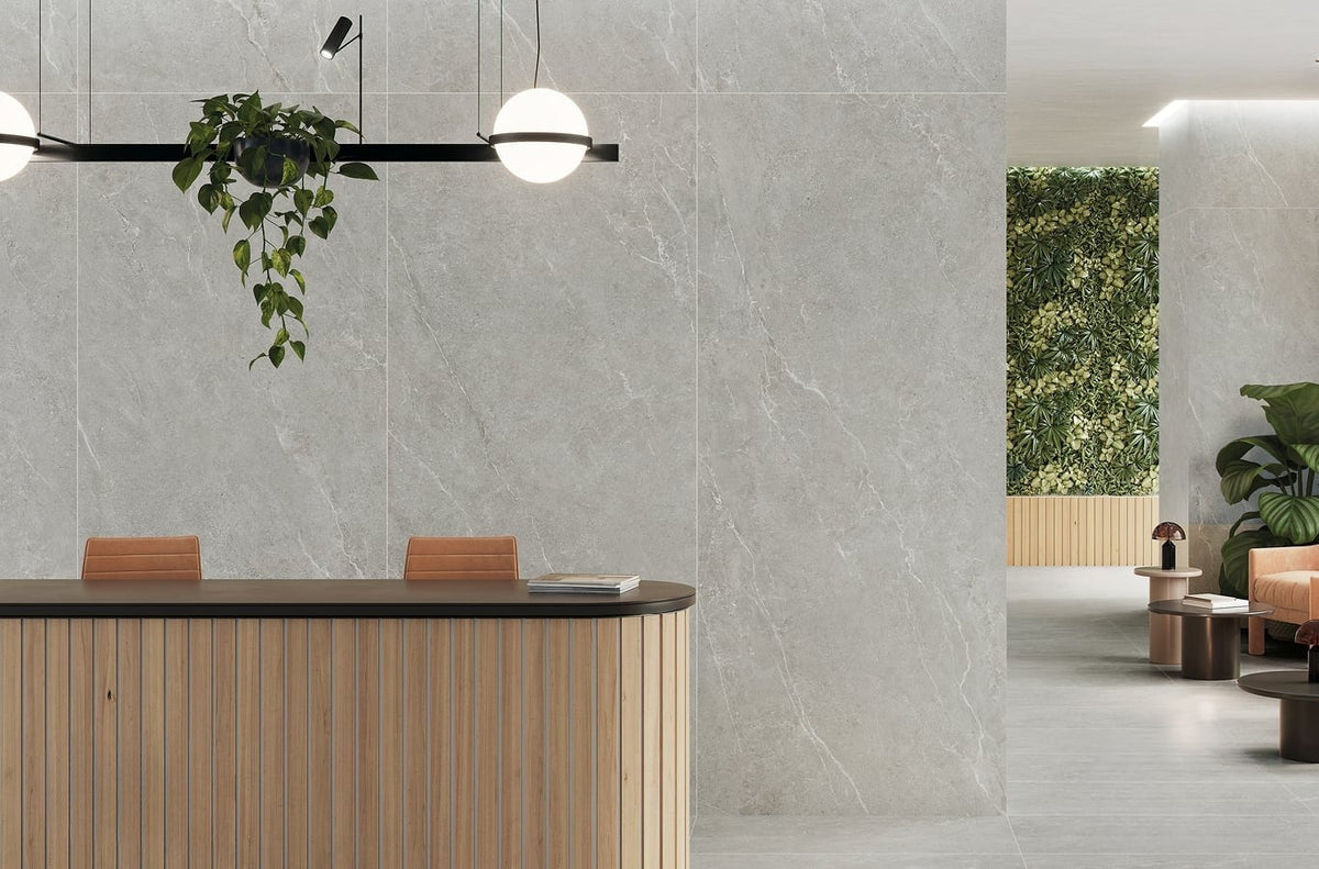 Uppsala Ljusgrå Matt Rect. 60x120 CM Klinker - Trendi Kakel - KakelExpress