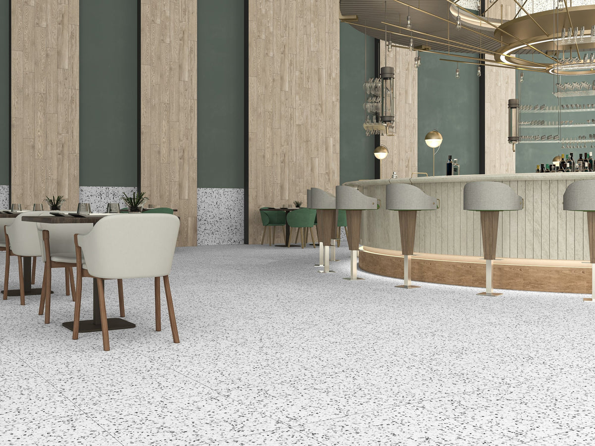 Växjö Terrazzo Black 60.8x60.8 CM Klinker - Trendi Kakel - KakelExpress